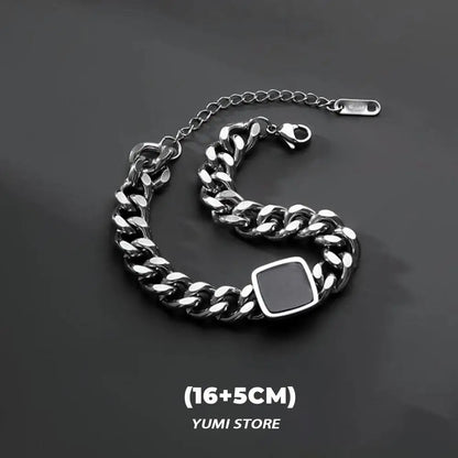 Retro Flame Cross Bracelet - Unisex Hip Hop Titanium Steel Jewelry - ZOOMNSTORE