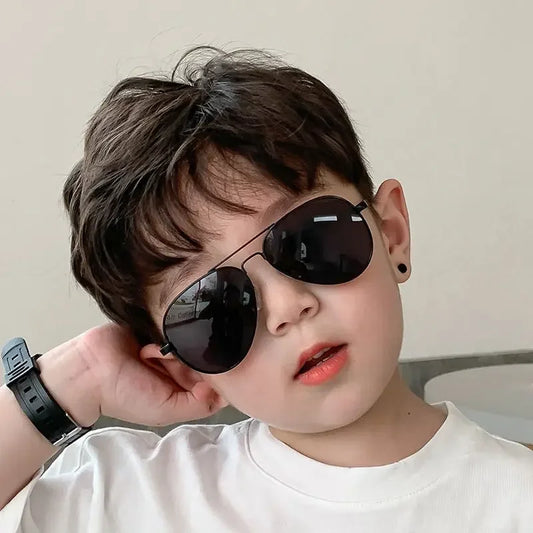Retro Kids Sunglasses - UV400 Designer Luxury Shades for Boys  Girls - ZOOMNSTORE