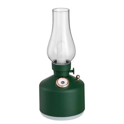 Retro Lamp Humidifier - Wireless Aroma Diffuser with Cool Mist, 7 Color Lights & Rechargeable Battery - ZOOMNSTORE