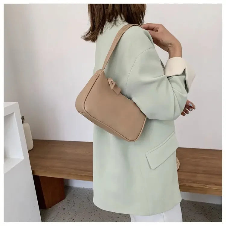 Retro PU Leather Womens Handbag - Vintage Shoulder Tote - ZOOMNSTORE