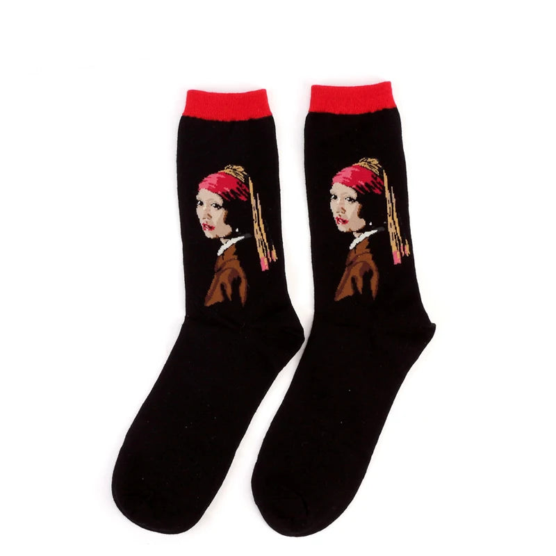 Van Gogh Art Socks - Retro Couple Socks for AutumnWinter - ZOOMNSTORE