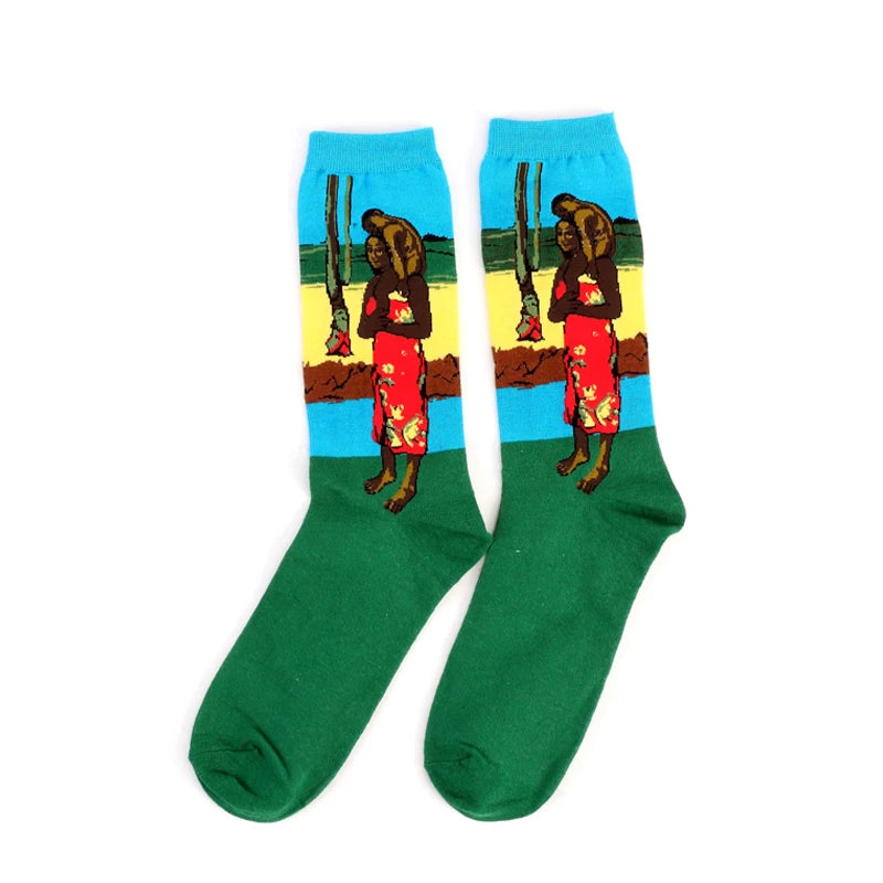 Van Gogh Art Socks - Retro Couple Socks for AutumnWinter - ZOOMNSTORE