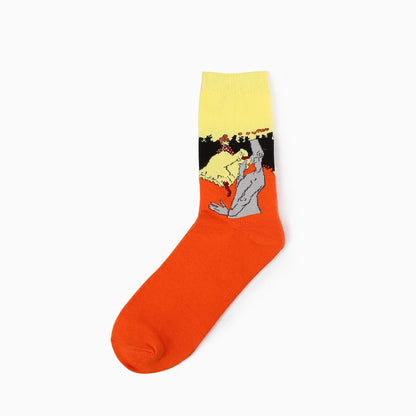 Van Gogh Art Socks - Retro Couple Socks for AutumnWinter - ZOOMNSTORE