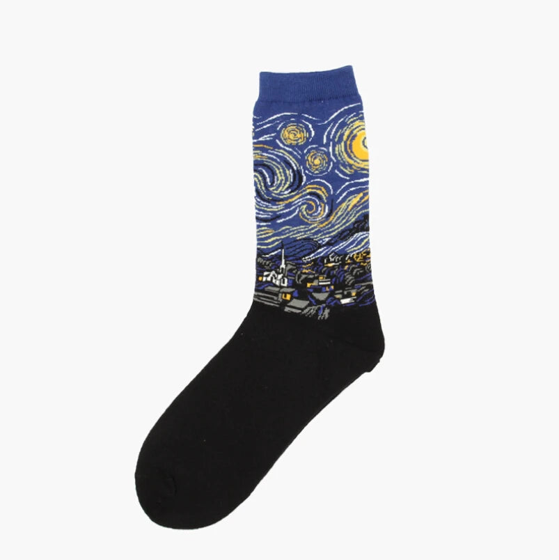 Van Gogh Art Socks - Retro Couple Socks for AutumnWinter - ZOOMNSTORE