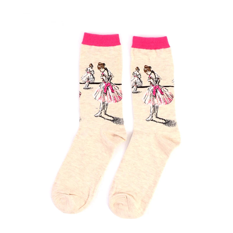 Van Gogh Art Socks - Retro Couple Socks for AutumnWinter - ZOOMNSTORE