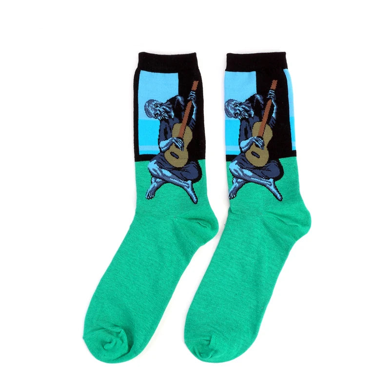 Van Gogh Art Socks - Retro Couple Socks for AutumnWinter - ZOOMNSTORE
