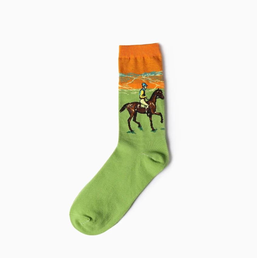 Van Gogh Art Socks - Retro Couple Socks for AutumnWinter - ZOOMNSTORE