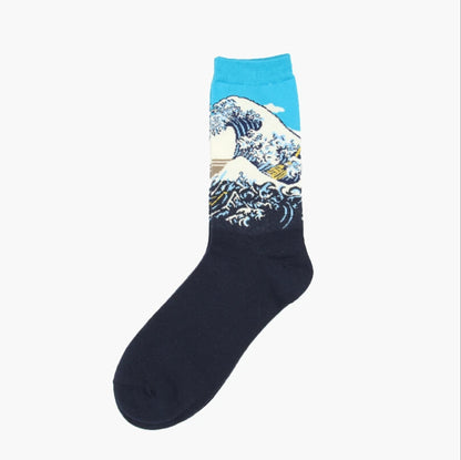 Van Gogh Art Socks - Retro Couple Socks for AutumnWinter - ZOOMNSTORE