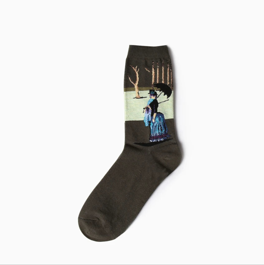 Van Gogh Art Socks - Retro Couple Socks for AutumnWinter - ZOOMNSTORE