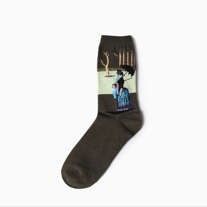 Van Gogh Art Socks - Retro Couple Socks for AutumnWinter - ZOOMNSTORE
