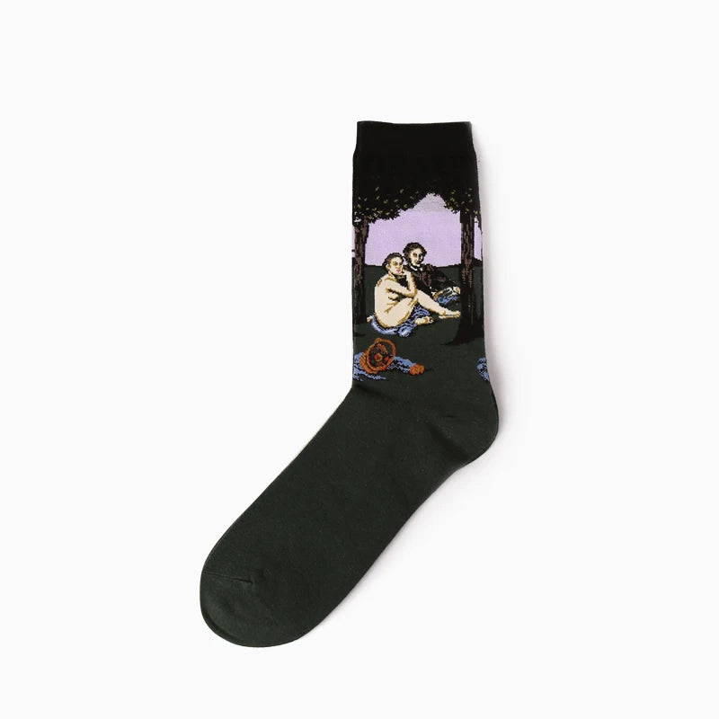 Van Gogh Art Socks - Retro Couple Socks for AutumnWinter - ZOOMNSTORE