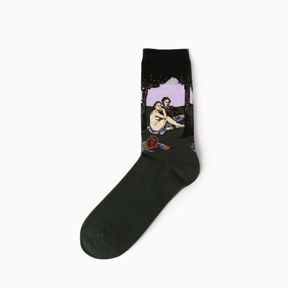 Van Gogh Art Socks - Retro Couple Socks for AutumnWinter - ZOOMNSTORE