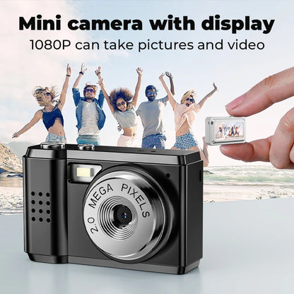 Retro Mini Camera - 1080P HD Portable Video Recorder with Screen, CMOS Sensor, Keychain - ZOOMNSTORE