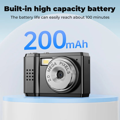 Retro Mini Camera - 1080P HD Portable Video Recorder with Screen, CMOS Sensor, Keychain - ZOOMNSTORE
