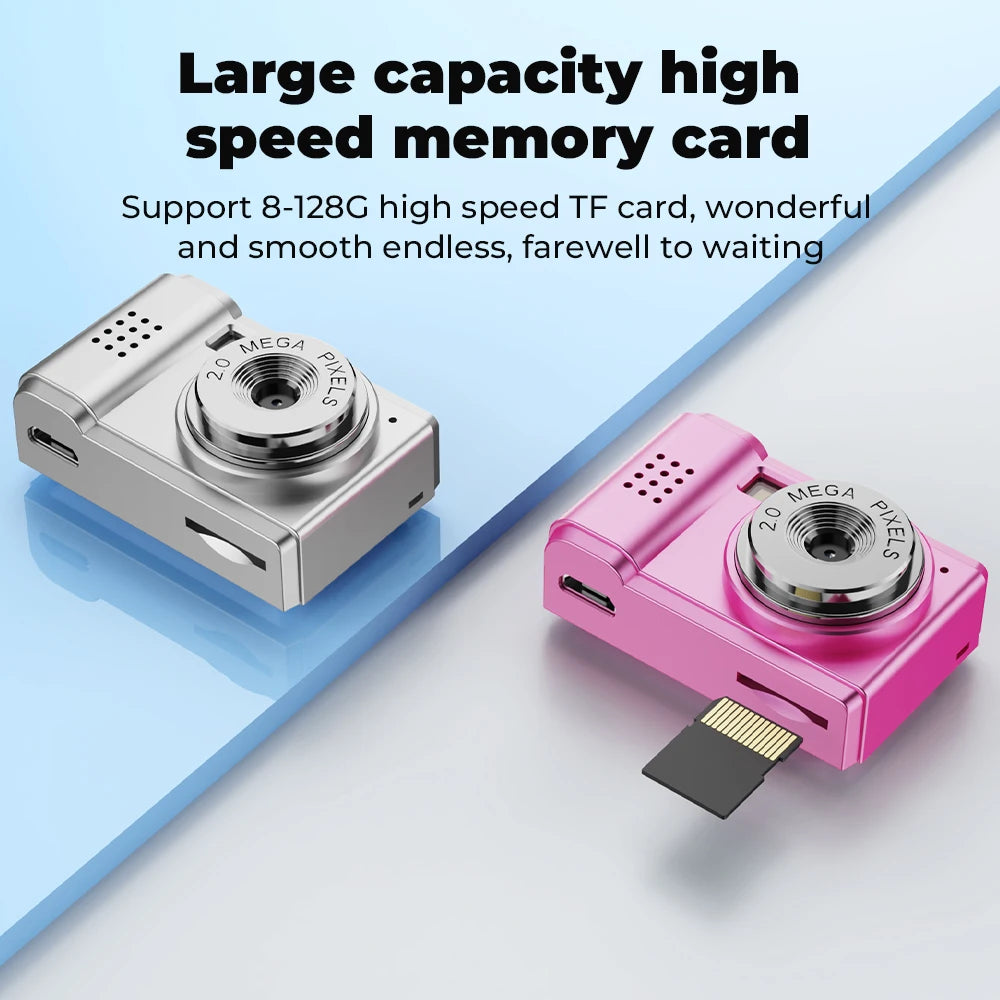 Retro Mini Camera - 1080P HD Portable Video Recorder with Screen, CMOS Sensor, Keychain - ZOOMNSTORE