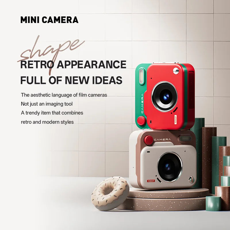 Retro Mini Digital Camera – Compact High Definition CCD Sensor Camera for Student Photography - ZOOMNSTORE