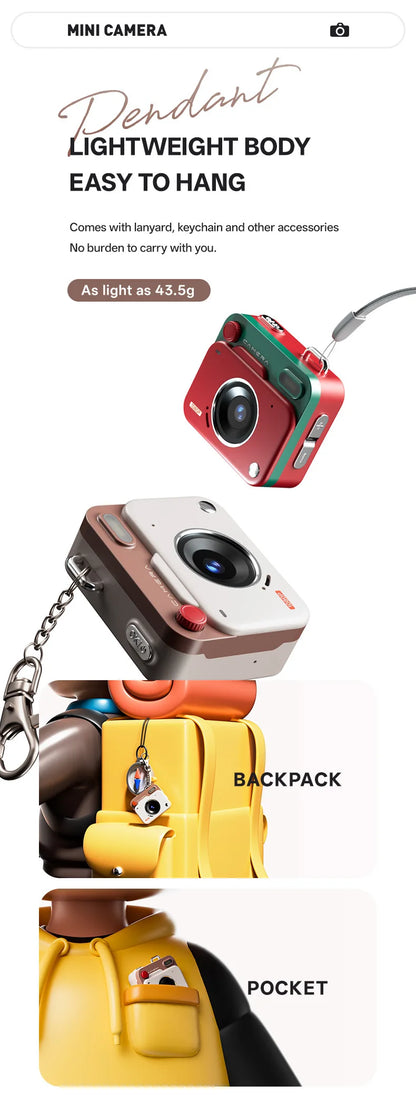 Retro Mini Digital Camera – Compact High Definition CCD Sensor Camera for Student Photography - ZOOMNSTORE