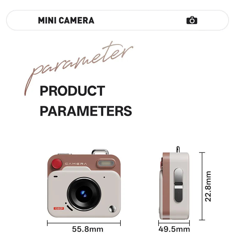 Retro Mini Digital Camera – Compact High Definition CCD Sensor Camera for Student Photography - ZOOMNSTORE