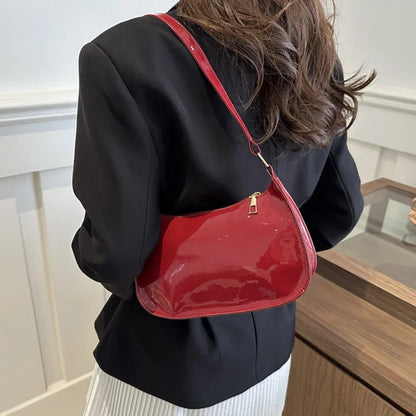 Retro PU Leather Shoulder Bag - Womens Casual Handbag - ZOOMNSTORE
