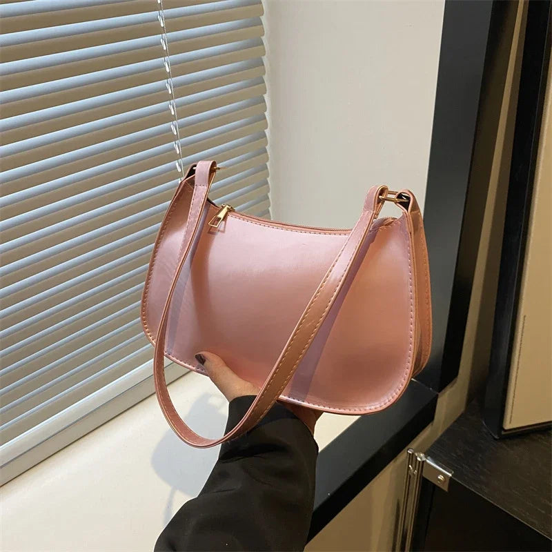 Retro PU Leather Shoulder Bag - Womens Casual Handbag - ZOOMNSTORE