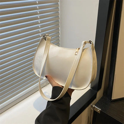 Retro PU Leather Shoulder Bag - Womens Casual Handbag - ZOOMNSTORE