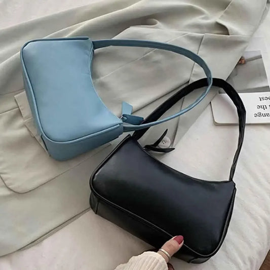 Retro PU Leather Womens Handbag - Vintage Shoulder Tote - ZOOMNSTORE
