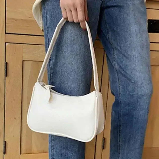 Retro PU Leather Womens Handbag - Vintage Shoulder Tote - ZOOMNSTORE