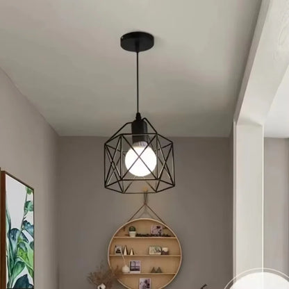 Industrial Retro Pendant Light - Hollow Out Ceiling Lamp for Living Room  Restaurant - ZOOMNSTORE