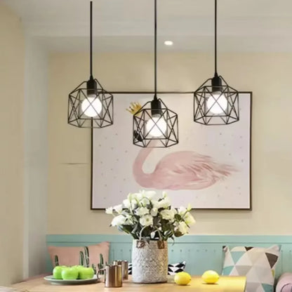 Industrial Retro Pendant Light - Hollow Out Ceiling Lamp for Living Room  Restaurant - ZOOMNSTORE