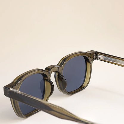 Retro Punk Sunglasses - Small Frame Square Design for Men  Women Ideal for Travel Parties and Festivals - ZOOMNSTORE