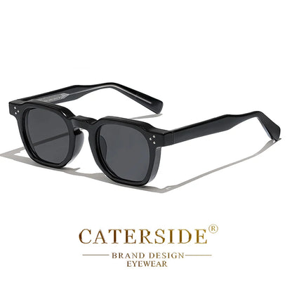 Retro Punk Sunglasses - Small Frame Square Design for Men  Women Ideal for Travel Parties and Festivals - ZOOMNSTORE