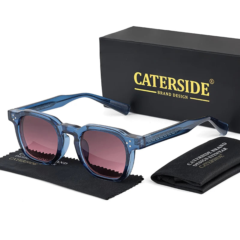 Retro Punk Sunglasses - Small Frame Square Design for Men  Women Ideal for Travel Parties and Festivals - ZOOMNSTORE