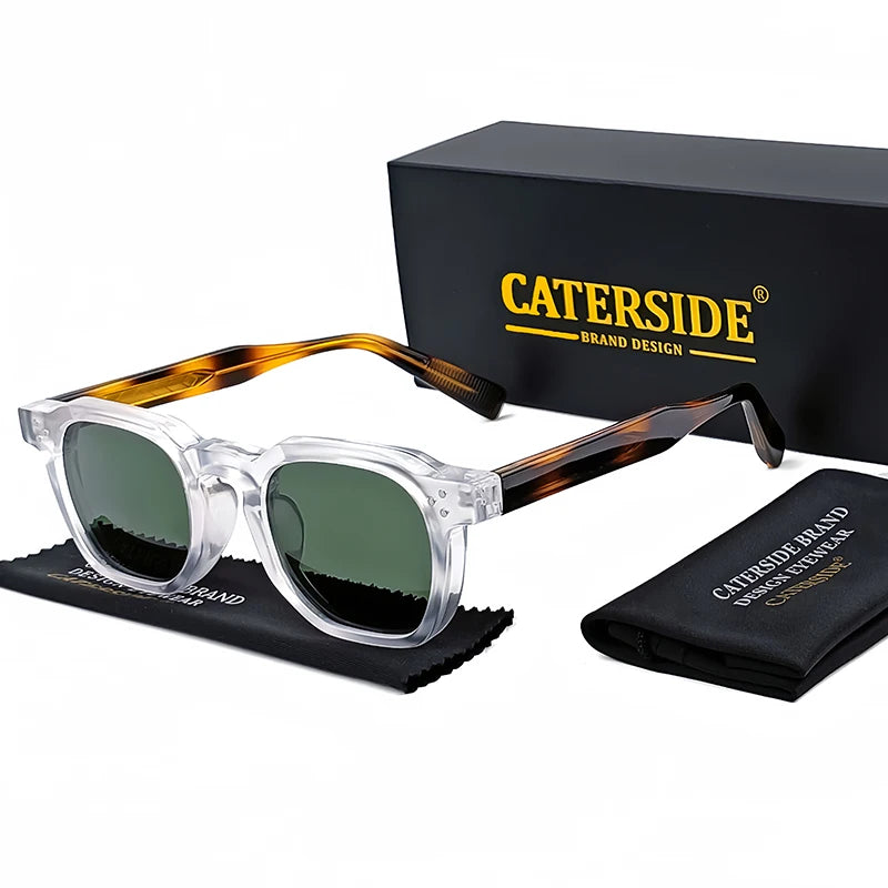 Retro Punk Sunglasses - Small Frame Square Design for Men  Women Ideal for Travel Parties and Festivals - ZOOMNSTORE