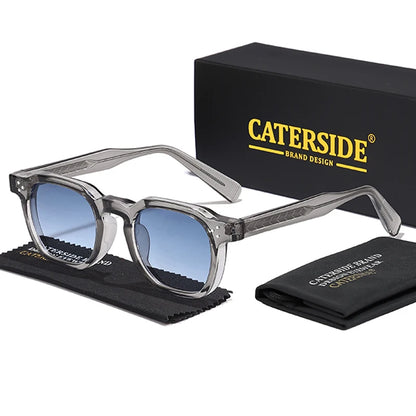 Retro Punk Sunglasses - Small Frame Square Design for Men  Women Ideal for Travel Parties and Festivals - ZOOMNSTORE