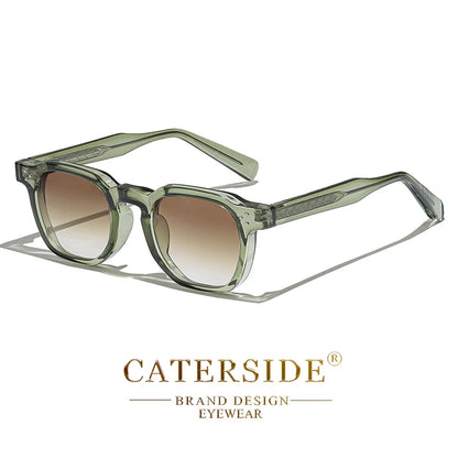 Retro Punk Sunglasses - Small Frame Square Design for Men  Women Ideal for Travel Parties and Festivals - ZOOMNSTORE