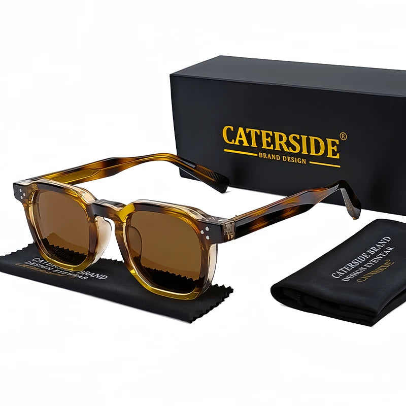 Retro Punk Sunglasses - Small Frame Square Design for Men  Women Ideal for Travel Parties and Festivals - ZOOMNSTORE