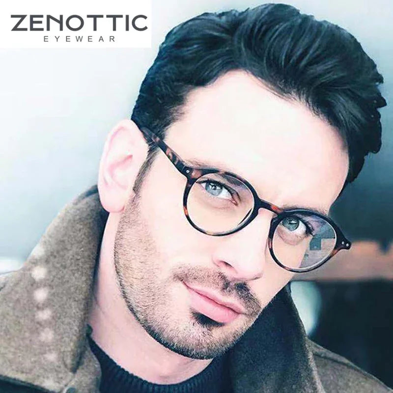 Retro Reading Glasses | Anti Glare, UV400 Protection, Circular Frame Stylish Reading Glasses - ZOOMNSTORE