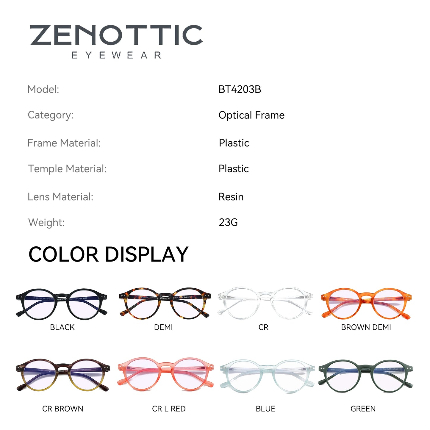 Retro Reading Glasses | Anti Glare, UV400 Protection, Circular Frame Stylish Reading Glasses - ZOOMNSTORE