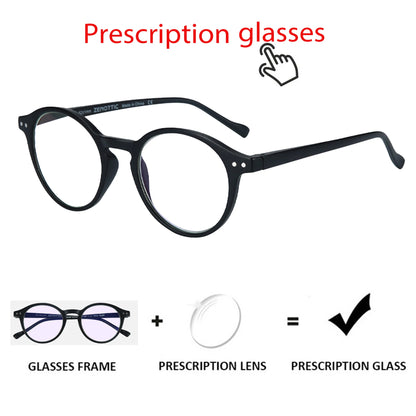 Retro Reading Glasses | Anti Glare, UV400 Protection, Circular Frame Stylish Reading Glasses - ZOOMNSTORE