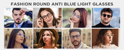 Retro Reading Glasses | Anti Glare, UV400 Protection, Circular Frame Stylish Reading Glasses - ZOOMNSTORE