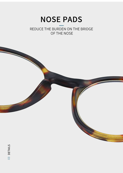 Retro Reading Glasses | Anti Glare, UV400 Protection, Circular Frame Stylish Reading Glasses - ZOOMNSTORE