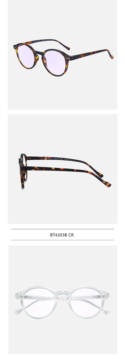Retro Reading Glasses | Anti Glare, UV400 Protection, Circular Frame Stylish Reading Glasses - ZOOMNSTORE