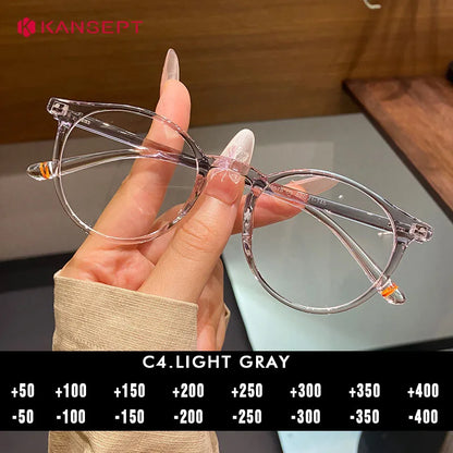 Retro Round Prescription Glasses - KANSEPT Optical Eyewear With Anti Reflective Lenses - ZOOMNSTORE