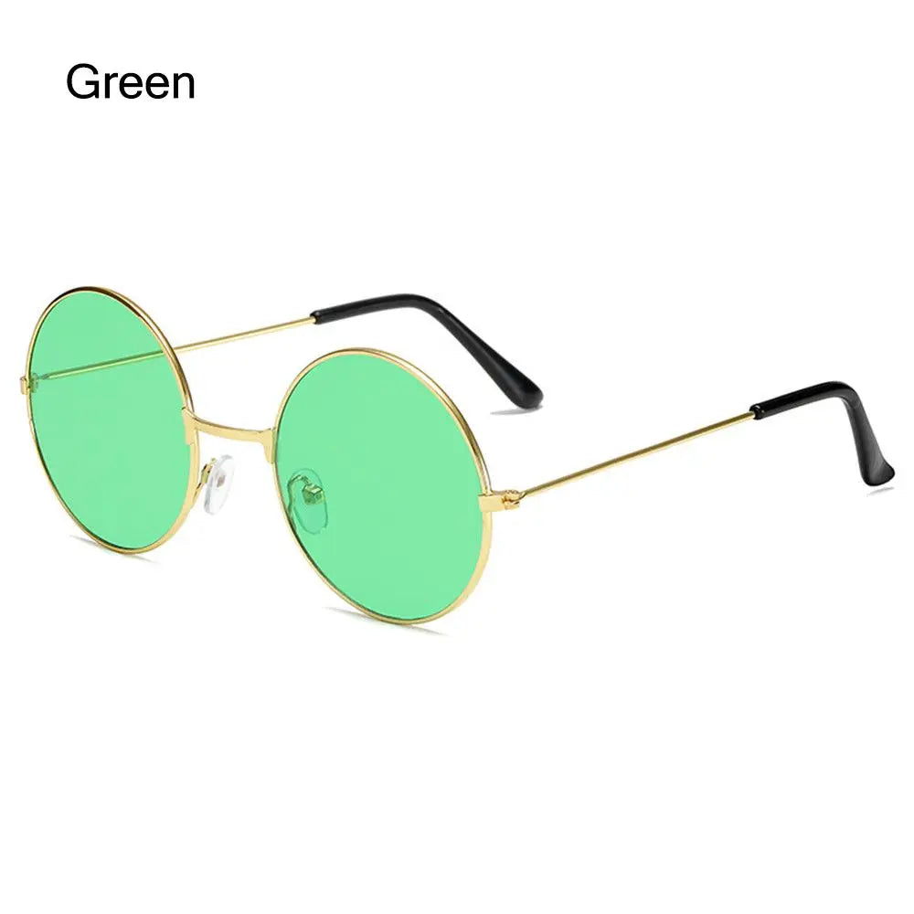 Retro Round Sunglasses - Fashion Circle Metal Glasses with UV Protection for Men & Women - ZOOMNSTORE