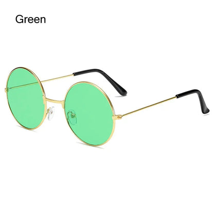 Retro Round Sunglasses - Fashion Circle Metal Glasses with UV Protection for Men & Women - ZOOMNSTORE