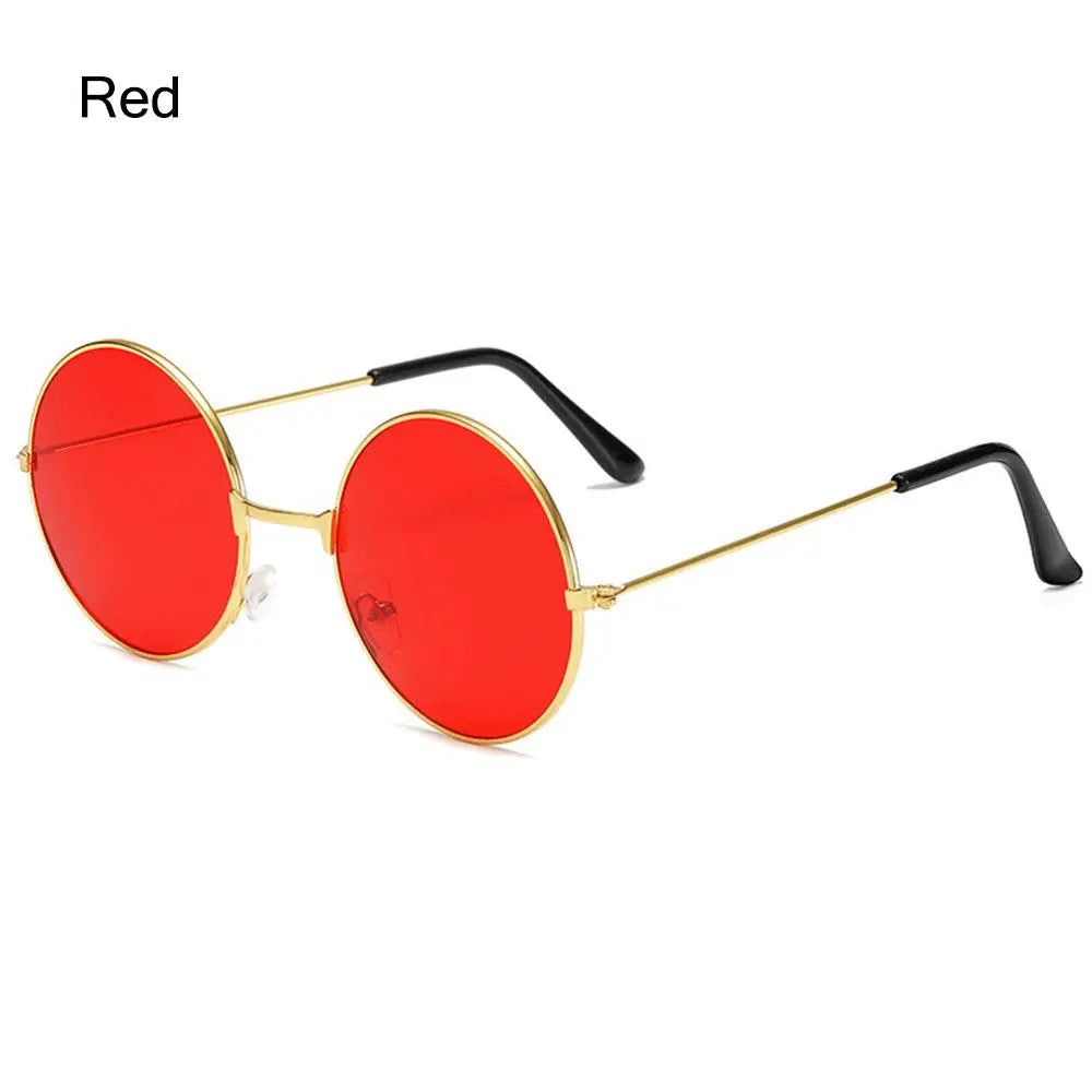 Retro Round Sunglasses - Fashion Circle Metal Glasses with UV Protection for Men & Women - ZOOMNSTORE
