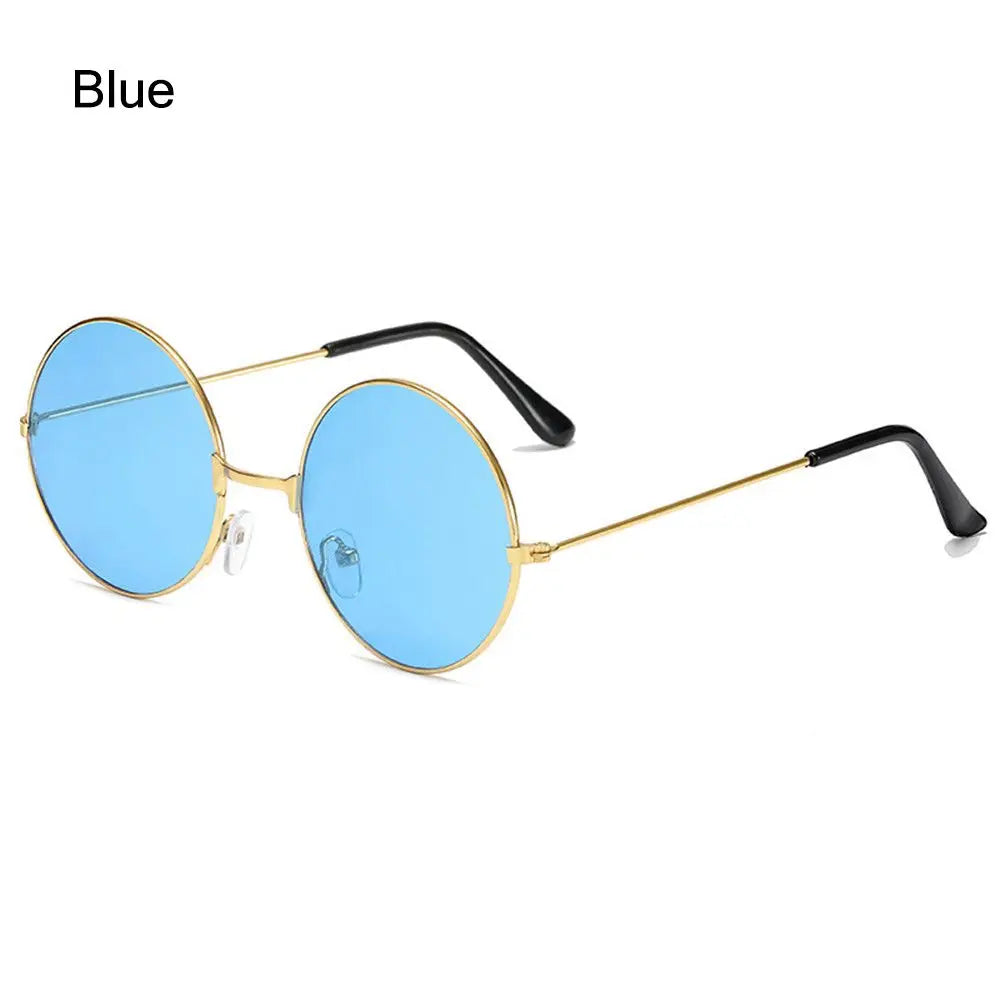 Retro Round Sunglasses - Fashion Circle Metal Glasses with UV Protection for Men & Women - ZOOMNSTORE