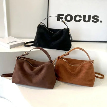 Retro Shoulder Bag – Women's Tote Bag With Large Capacity | Zipper Closure - ZOOMNSTORE