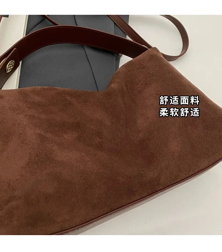 Retro Shoulder Bag – Women's Tote Bag With Large Capacity | Zipper Closure - ZOOMNSTORE
