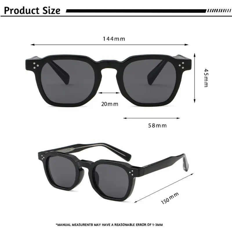 Retro Square Sunglasses – Fashion Sunglasses With UV400 Protection Lenses - ZOOMNSTORE